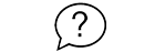 Help FAQs category quick links - speech bubble with question mark icon