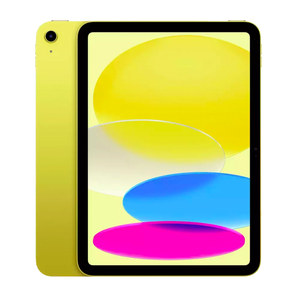 Cutout of Yellow Apple iPad 10.9" 2022 for business contract