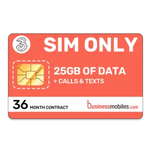 Three Business SIM only 25gb 36 month contract