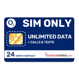 O2 Business SIM only unlimited data 24 month contract