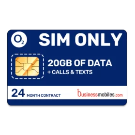 O2 Business SIM only 20gb data 24 month contract