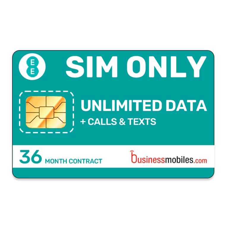 EE Business SIM only unlimited data 36 month contract