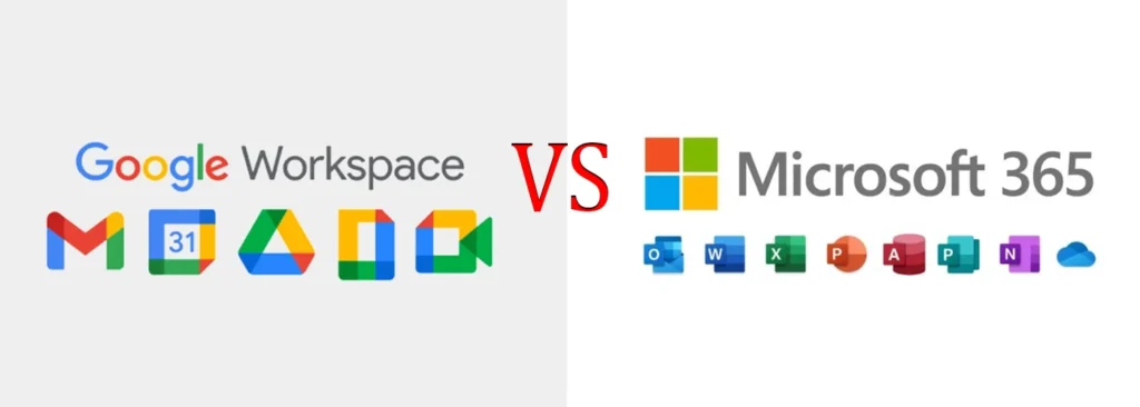 Microsoft Office 365 applications vs Google Workspace apps