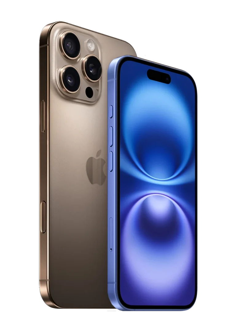 iPhone 16 and 16 pro front and back