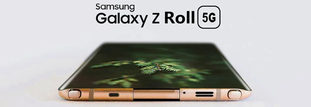 Concept design for Samsung Galaxy Z Roll 5G with expandable screen