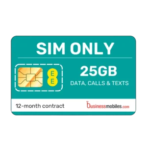 EE Business SIM only 25gb data 12 month contract