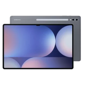 Cutout of front and rear sides of Samsung Galaxy Tab S10 Ultra tablet in Grey