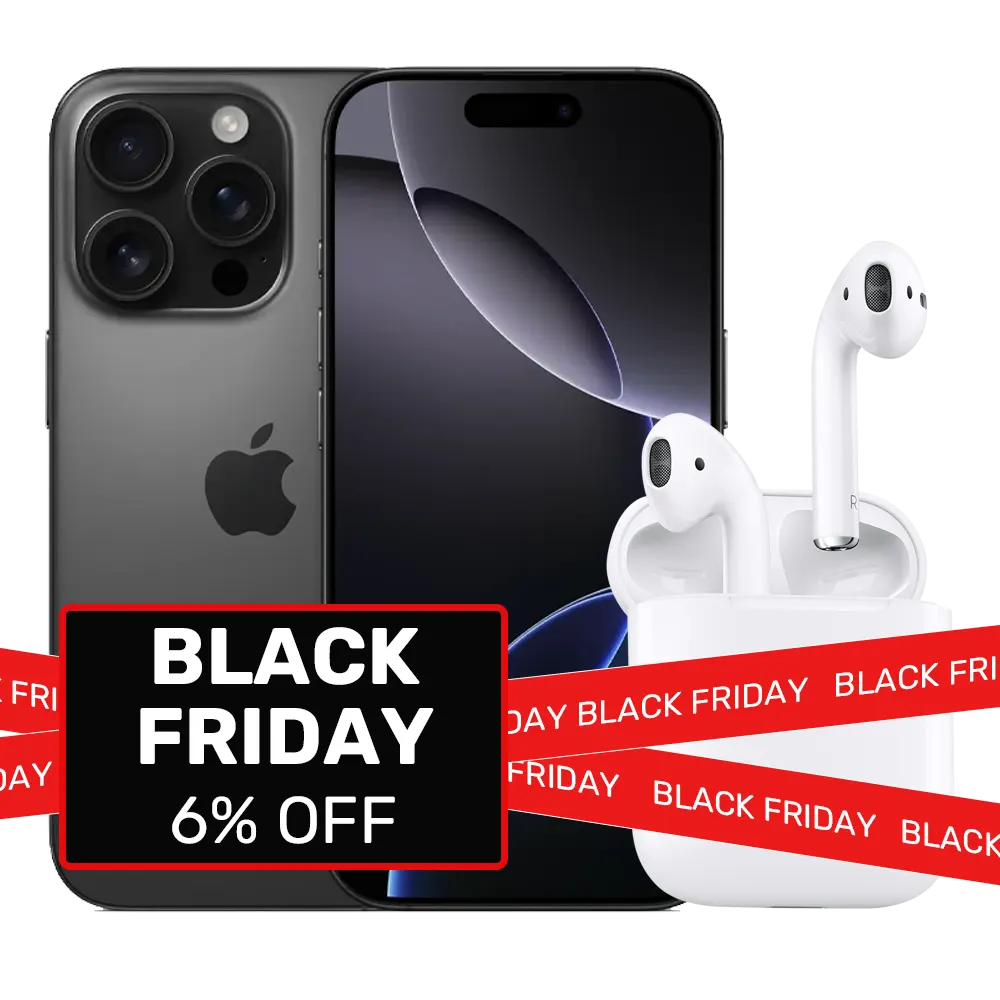 iPhone 16 Pro and AirPods Black Friday