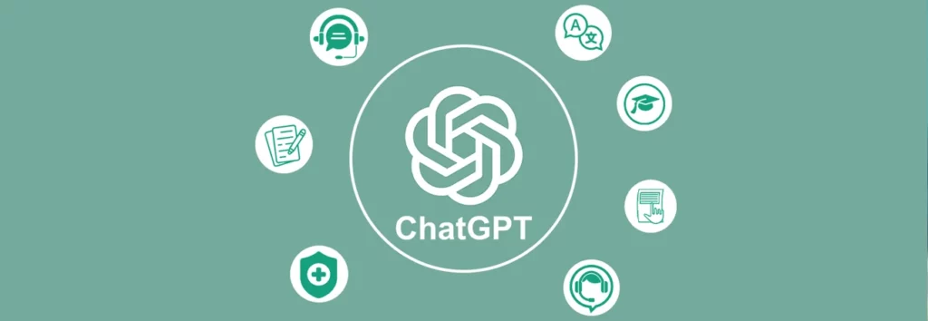 ChatGPT graphic showcasing all AI Services for Business