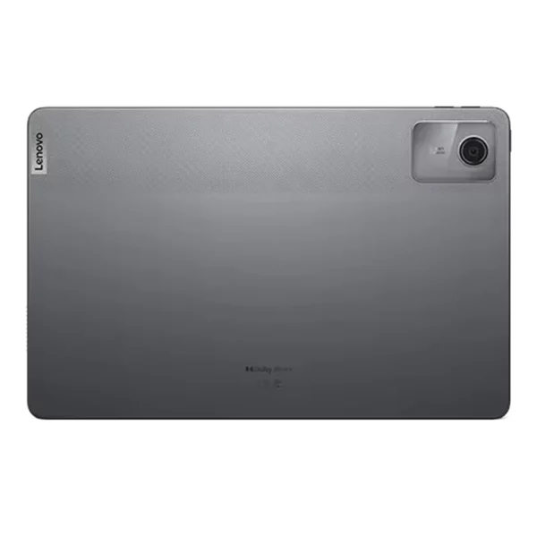 Rear side of Lenovo Tab M11 in grey