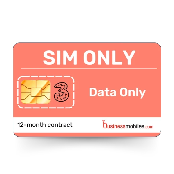 12-month Three Business eSIM Data only contract from BusinessMobiles.com