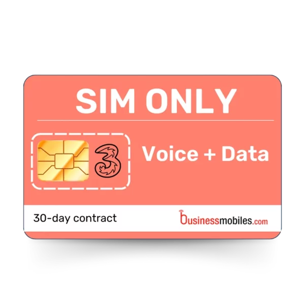 30-day Three Business eSIM with Data + Calls and Texts from BusinessMobiles.com