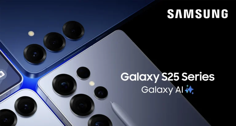 Samsung Galaxy S25 series banner with Galaxy AI