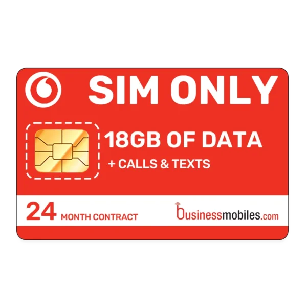 Vodafone Business SIM only 18GB 24 month contract